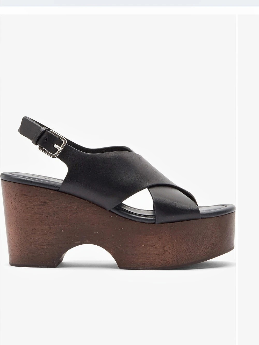 PAIGE Reid Slingback Platform Sandal Black & Brown